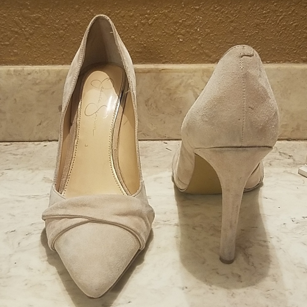 Jessica Simpson size 10 suede heels